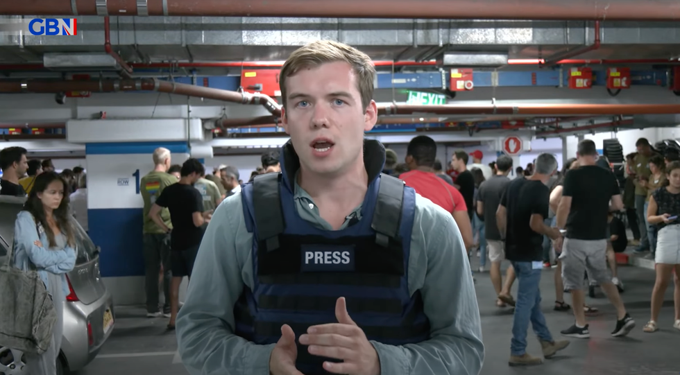 Charlie Peters in protective gear