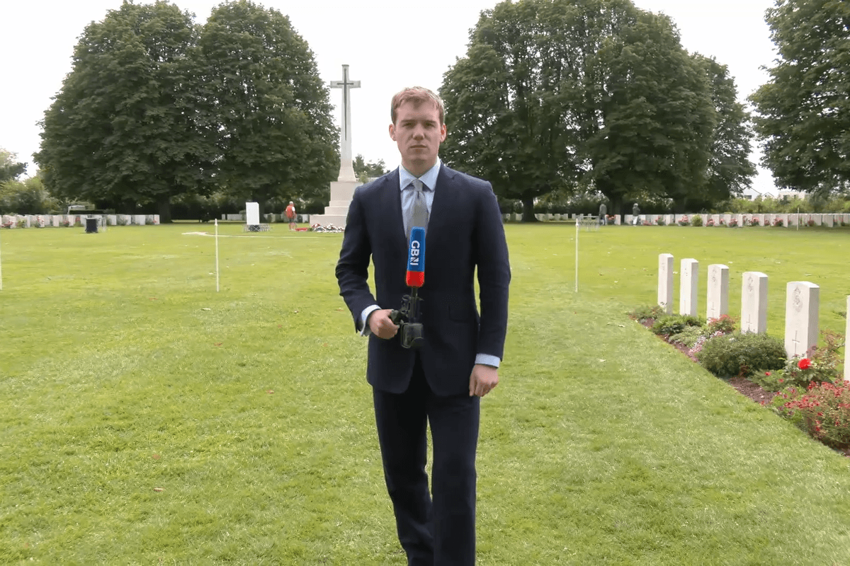 Charlie Peters reporting live from Normandy