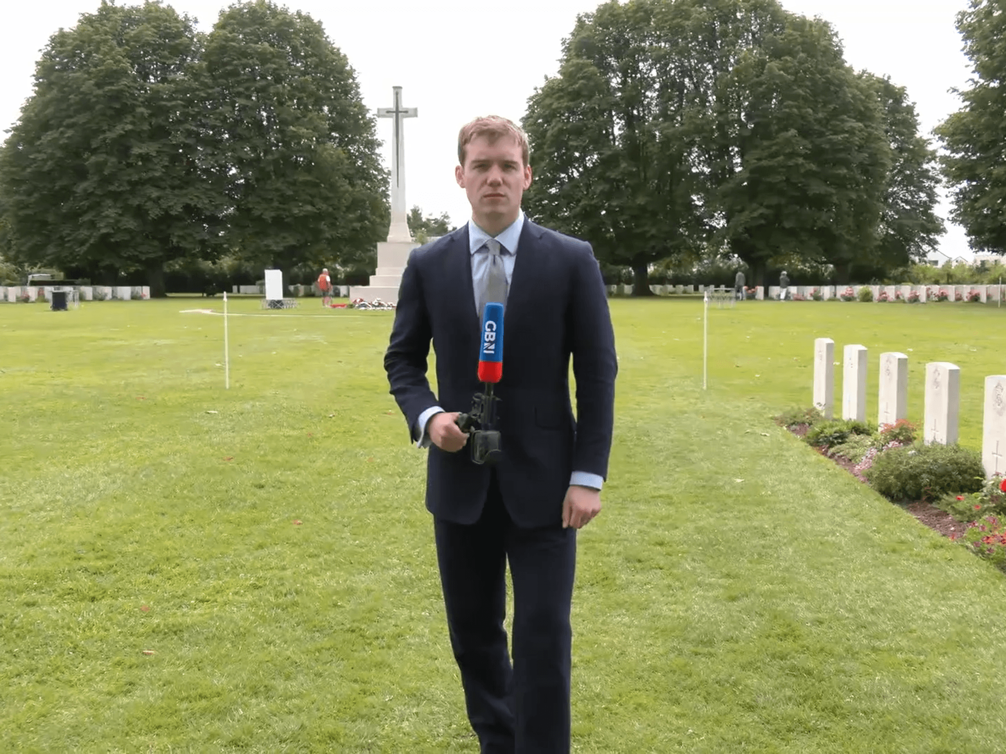 Charlie Peters reporting live from Normandy