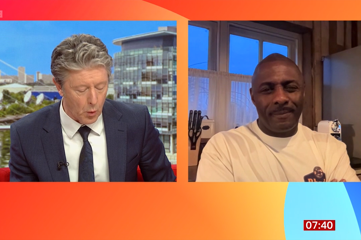 Charlie Stayt and Idris Elba