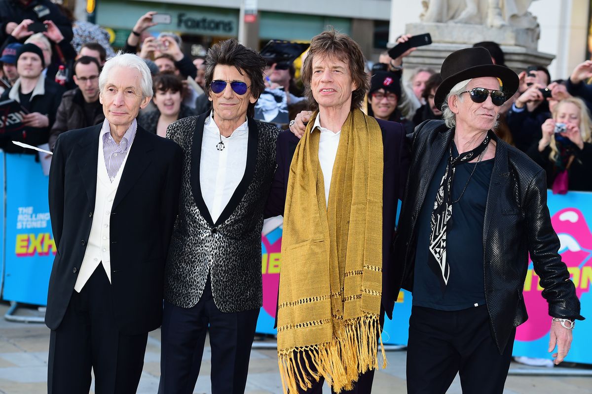 Charlie Watts (left)