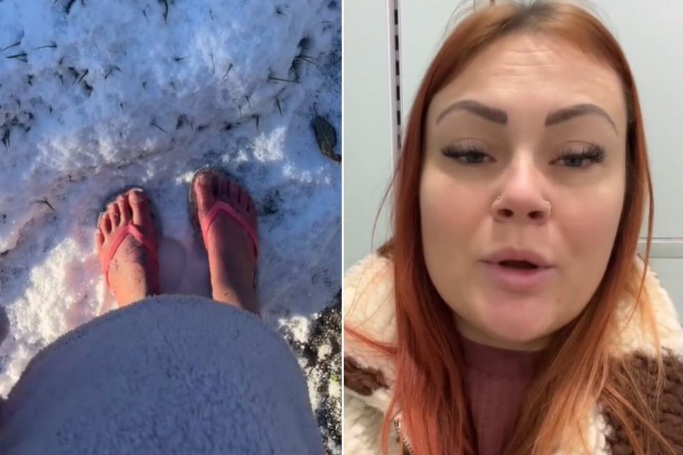 Charlotte and shot of her feet