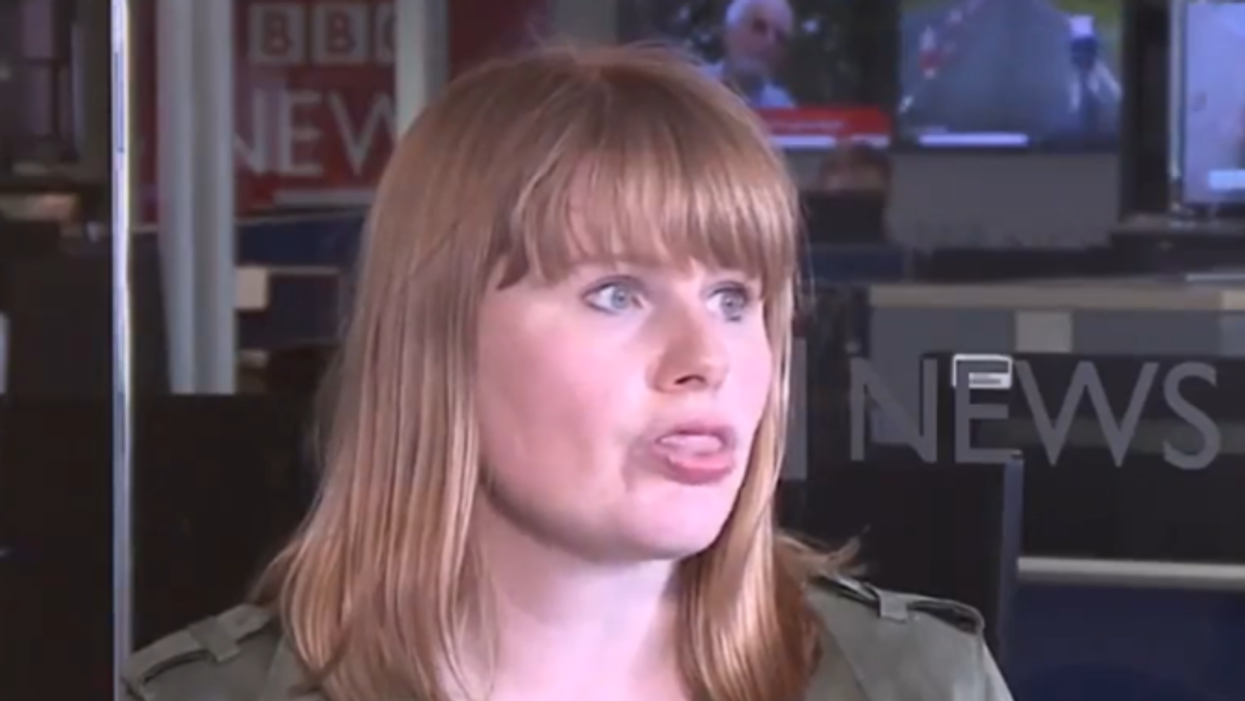 Charlotte Gallagher on air on the BBC