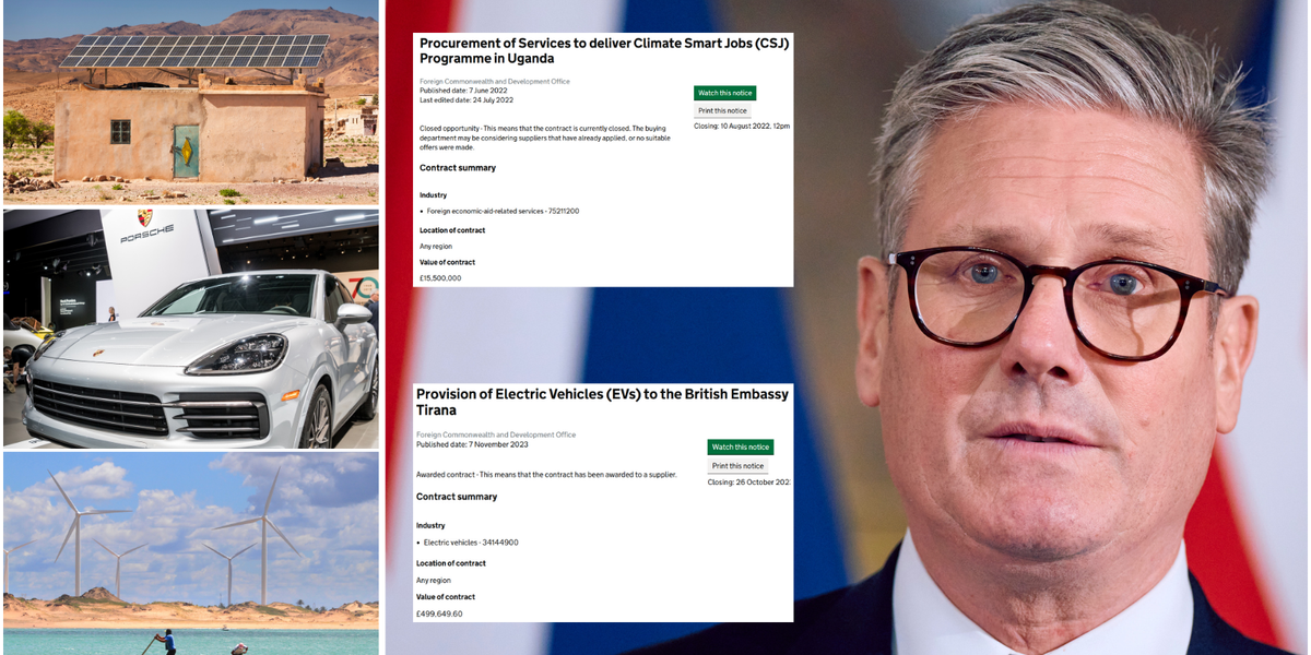 NextImg:EXPOSED: Electric Porsches for Albania & climate jobs in Uganda - UK's green splurge overseas