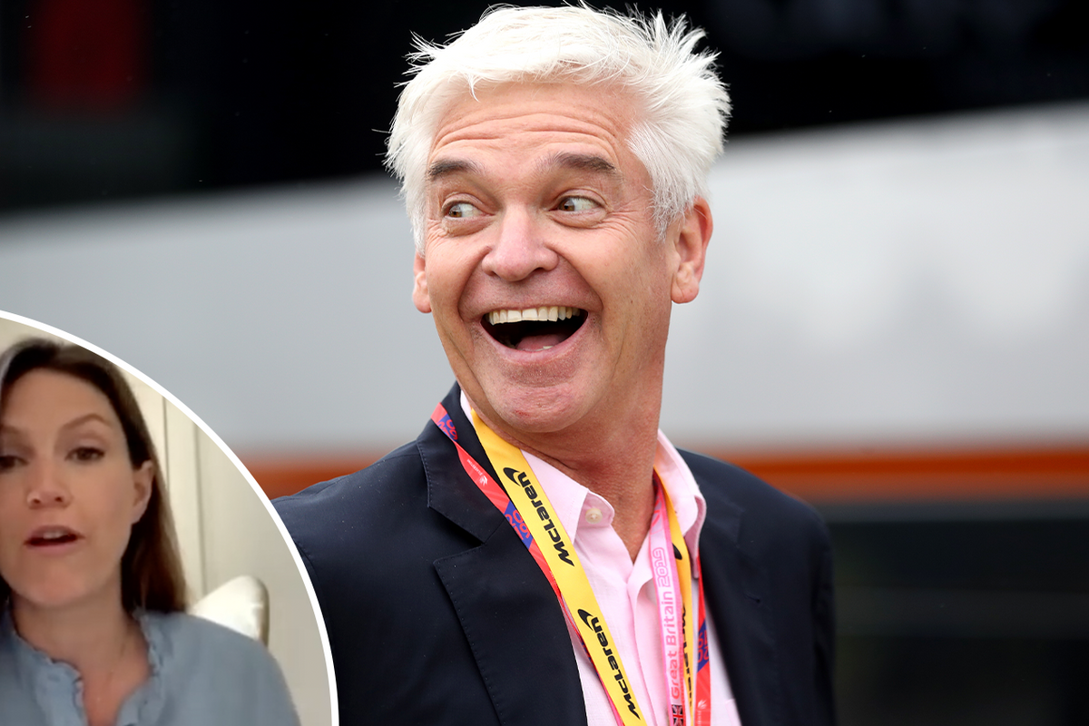 Charlotte Griffiths (left), Phillip Schofield (right)