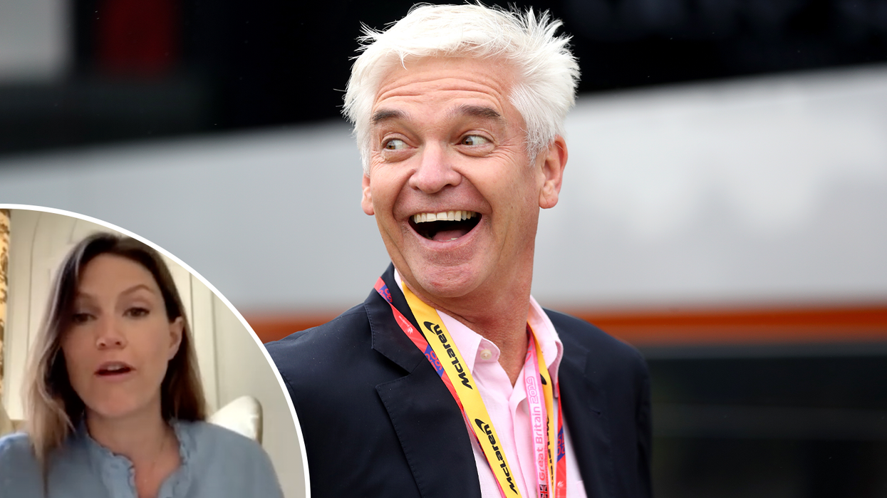 Charlotte Griffiths (left), Phillip Schofield (right)