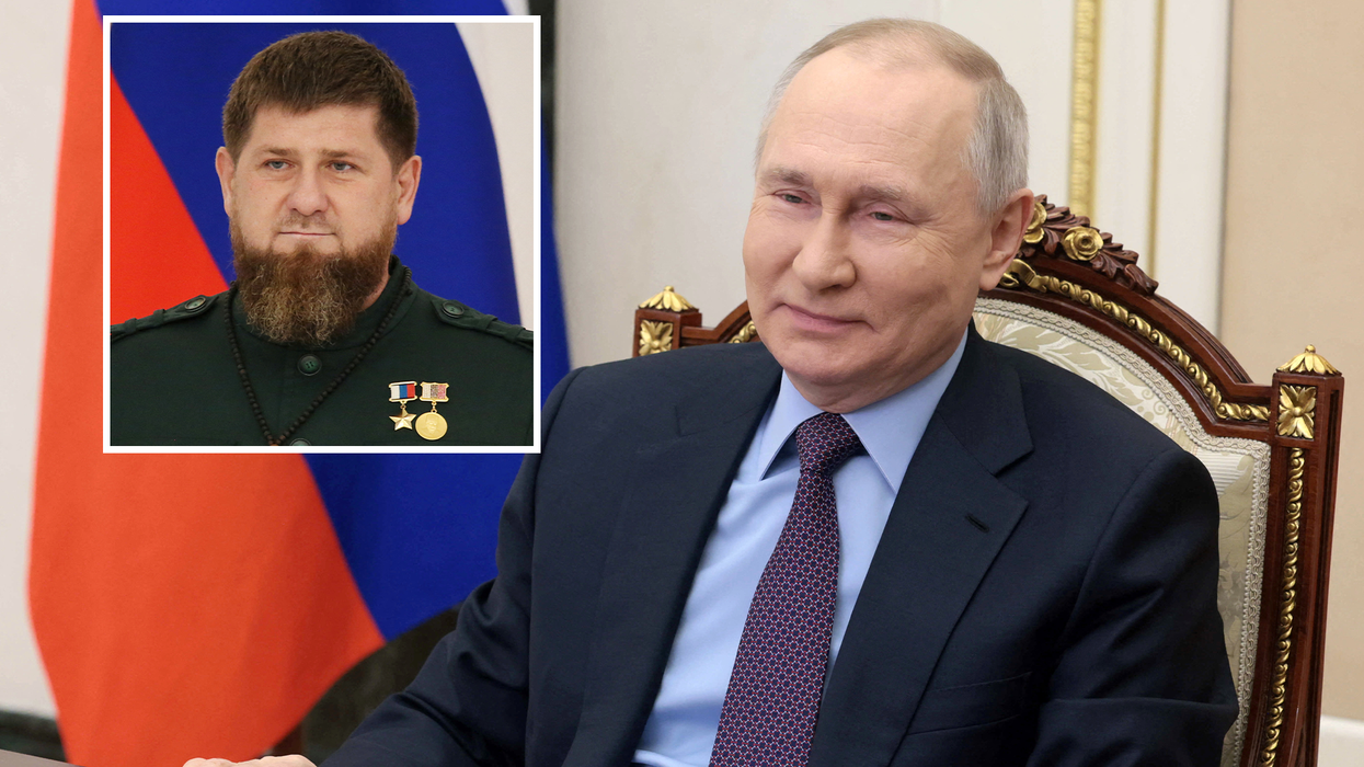 Chechen warlord Ramzan Kadyrov and Russia's President Vladimir Putin