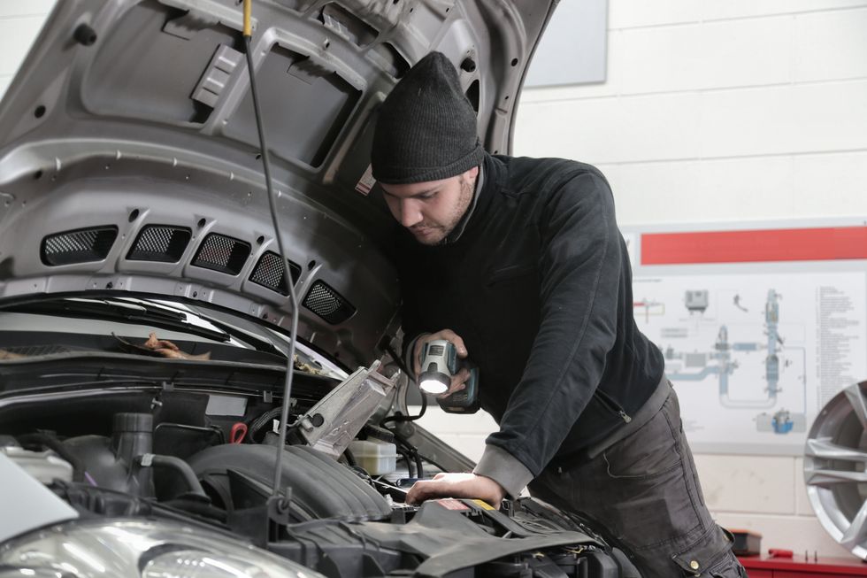 Checking a car