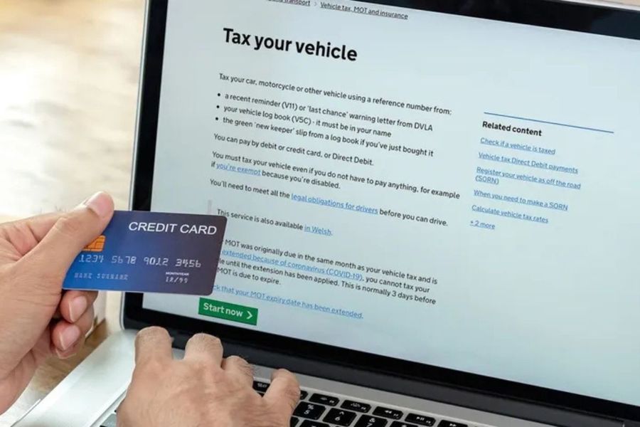 Checking car tax online