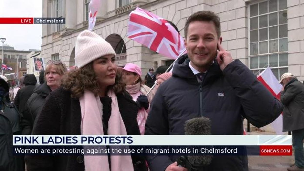 'I'm PETRIFIED!' Pink Ladies protester blasts 'unfettered men rocking up on Britain's shores'