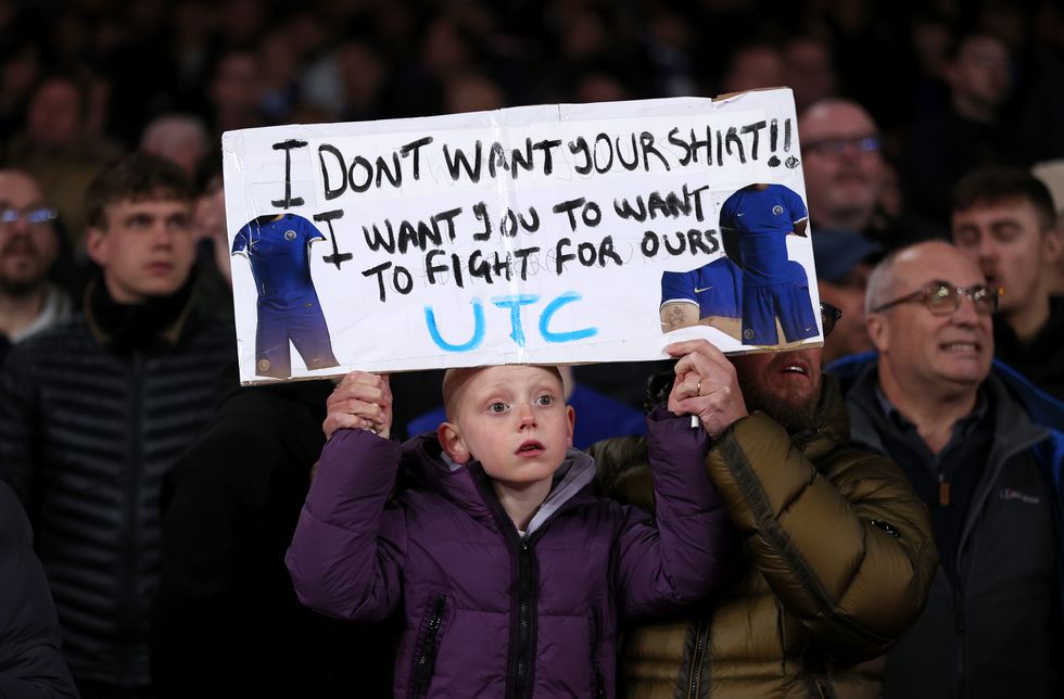 Chelsea fans have been frustrated with their team this season