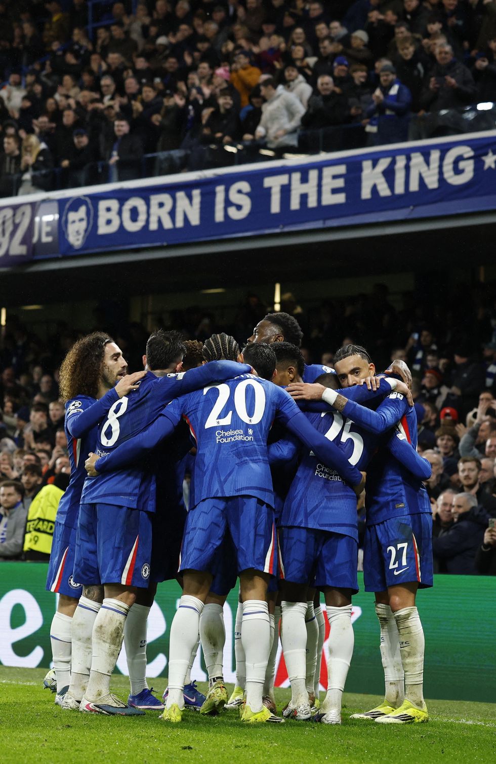 Chelsea's goal calmed down a tense crowd at Stamford Bridge