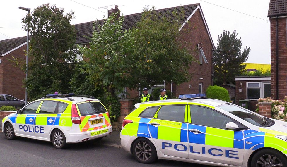 Cheshire Police responding to a separate incident in 2017