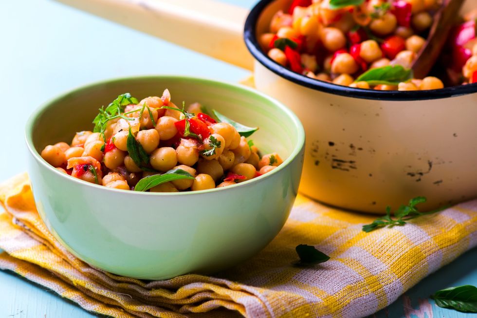 Chickpeas in a bowl