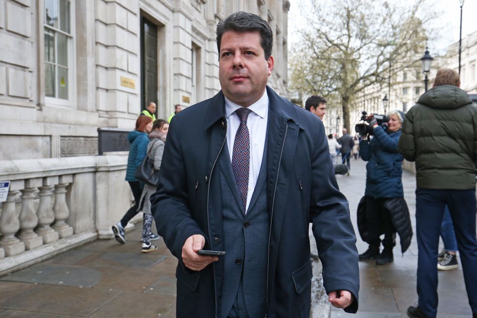 Chief Minister of Gibraltar, Fabian Picardo, leaves the Cabinet Office in Westminster