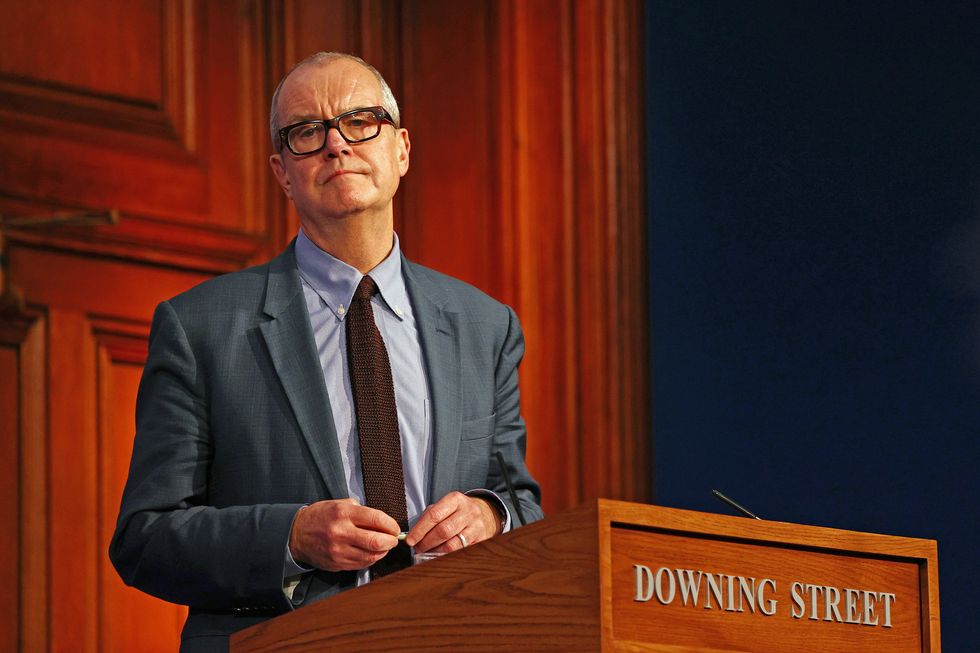 Chief Scientific Adviser Patrick Vallance at a press conference in London's Downing Street after ministers met to consider imposing new restrictions in response to rising cases and the spread of the Omicron variant. Picture date: Wednesday December 8, 2021.
