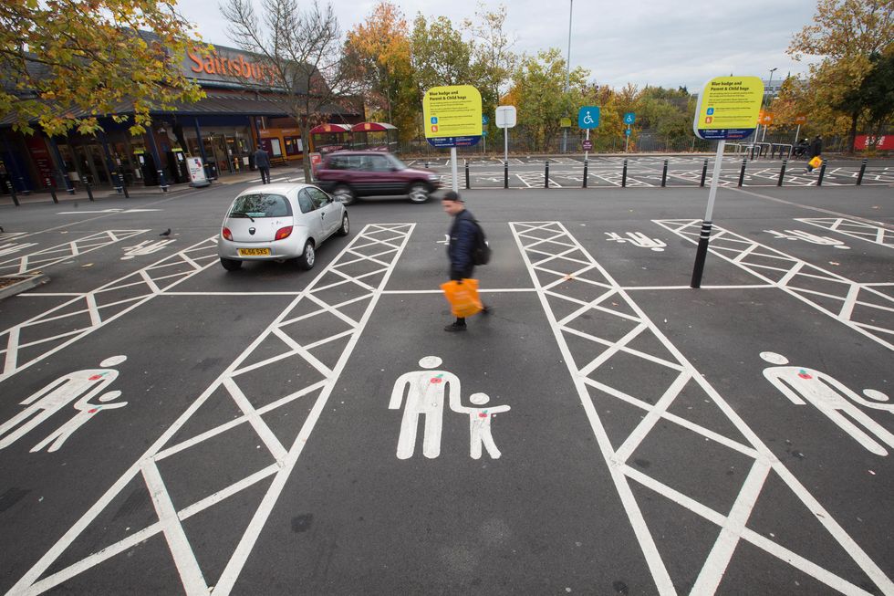 child and parent parking bay