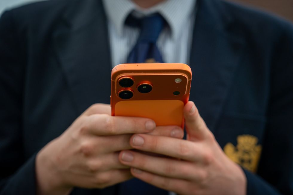 Child on a phone