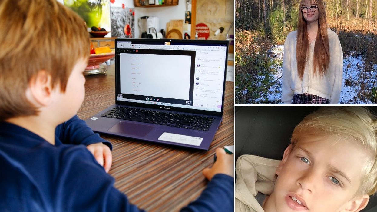 Child on computer, Brianna Ghey and Archie Battersbee