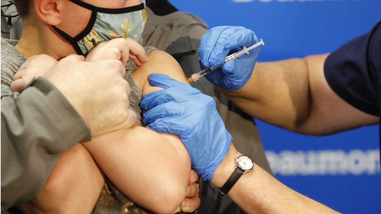 Child receives Covid vaccine