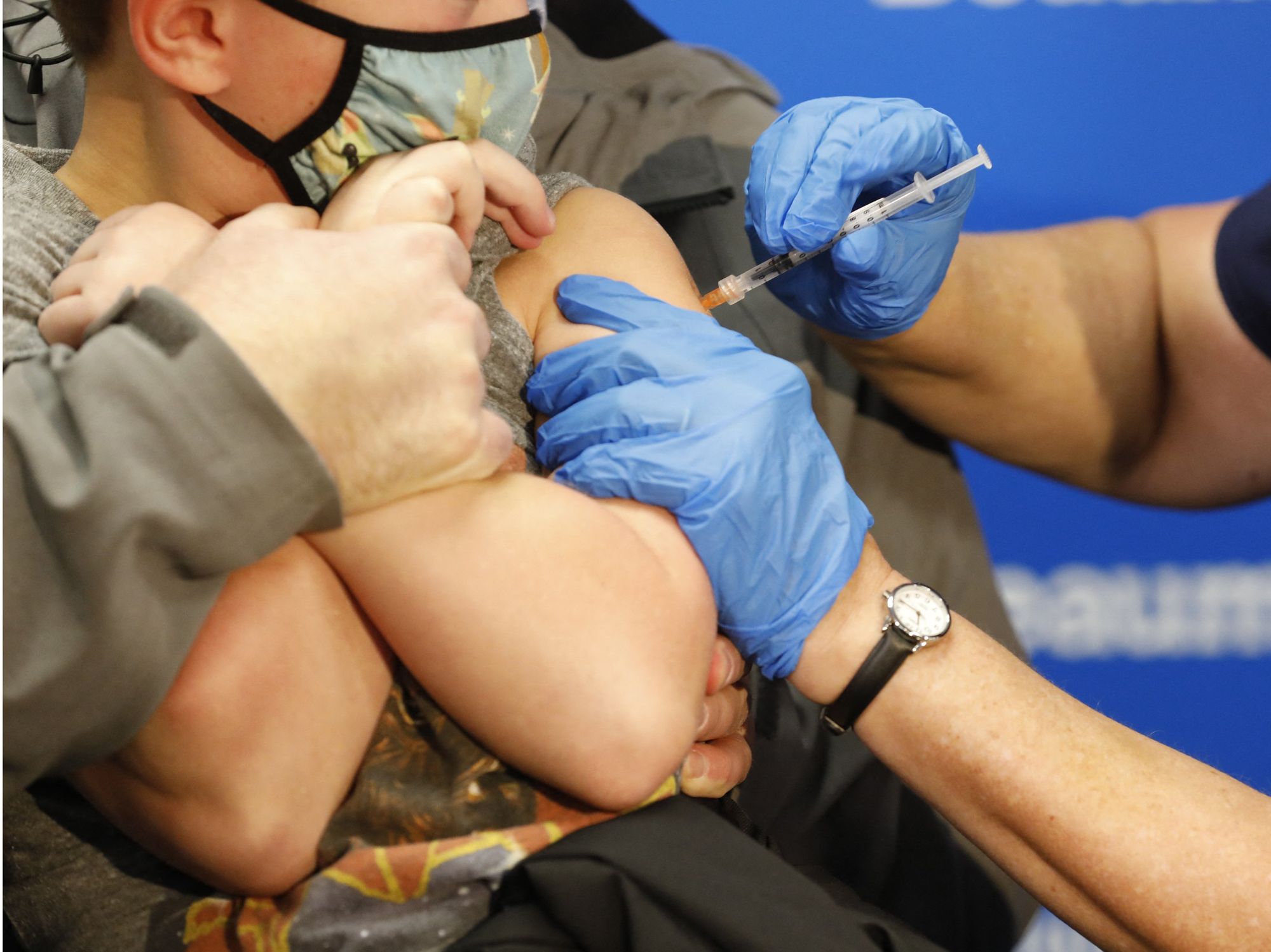 Child receives Covid vaccine