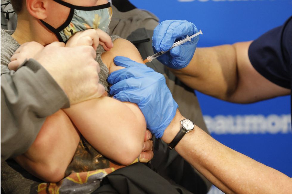 Child receives Covid vaccine