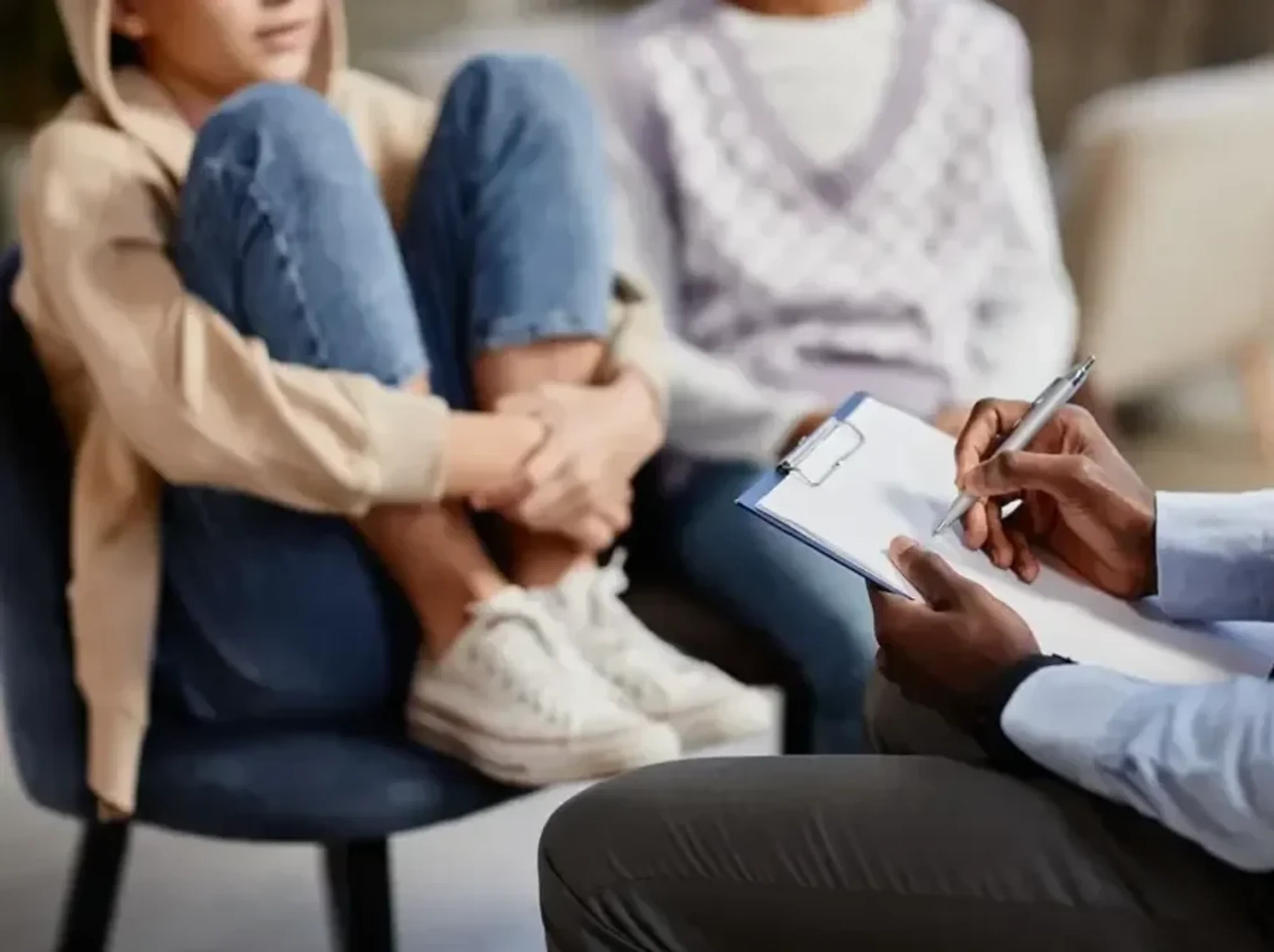 Child speaking with doctor
