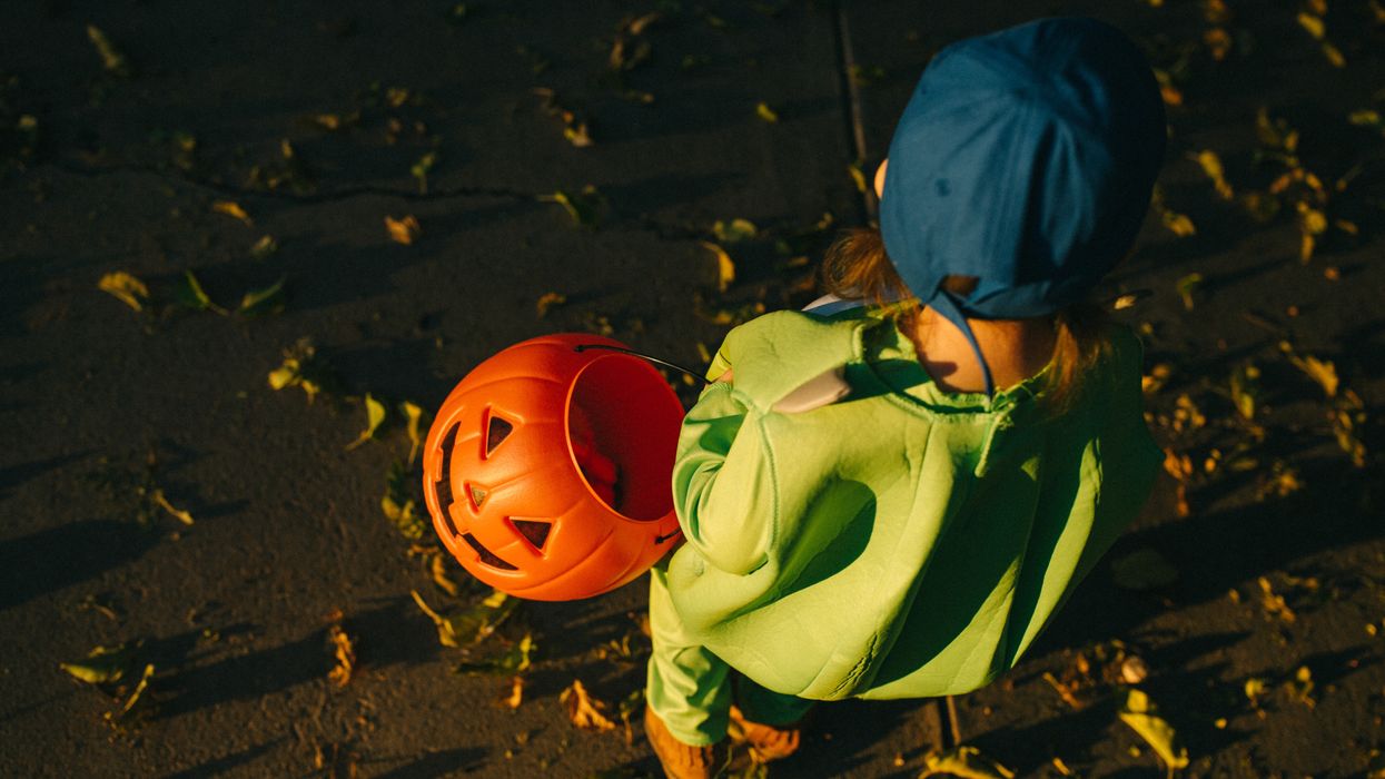 Child trick-or-treating