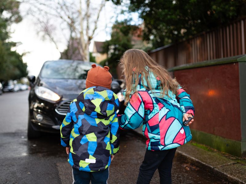 Children on the road