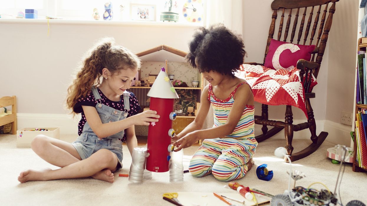 Children playing with toys