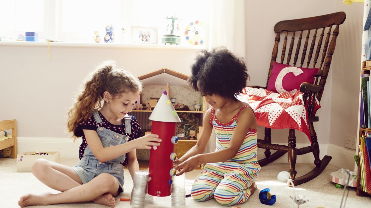 Children playing with toys