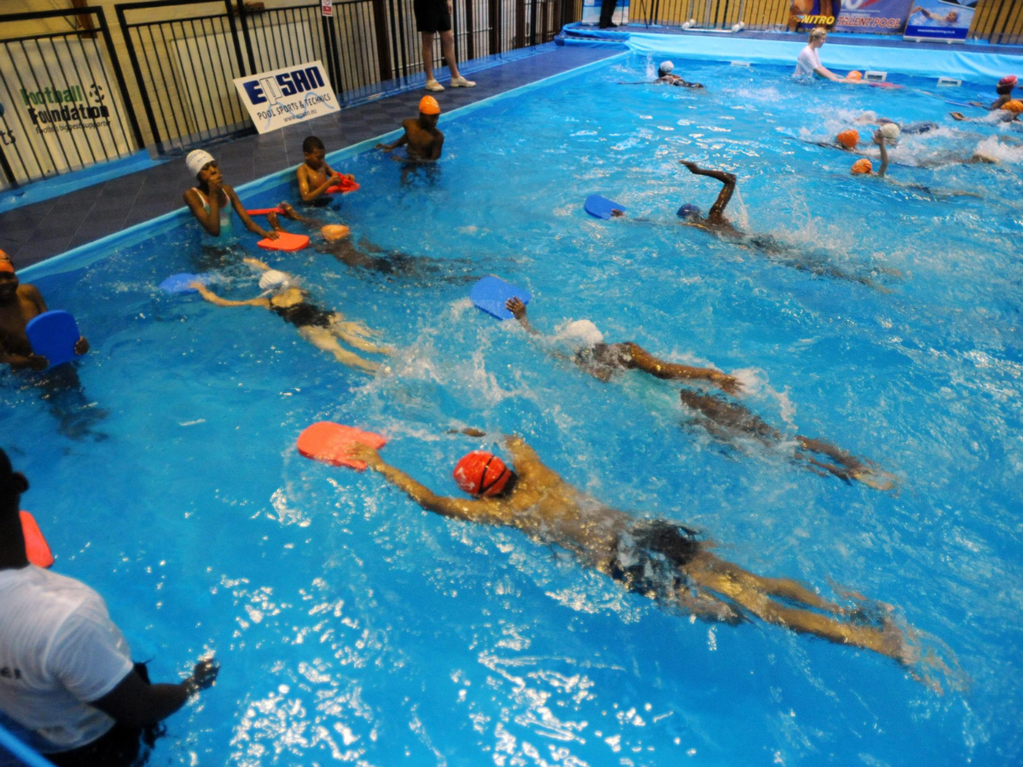 Children's swimming lesson