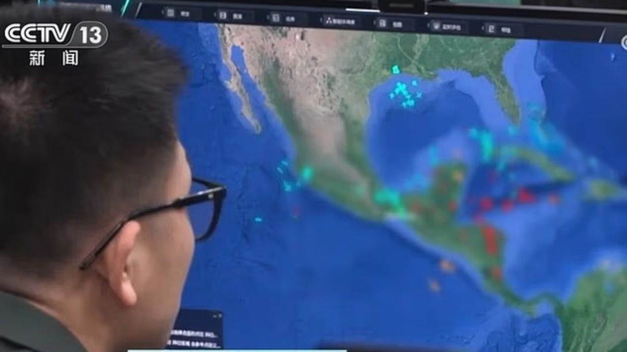 China wargames computer screen