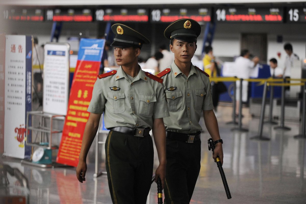 Chinese airport police