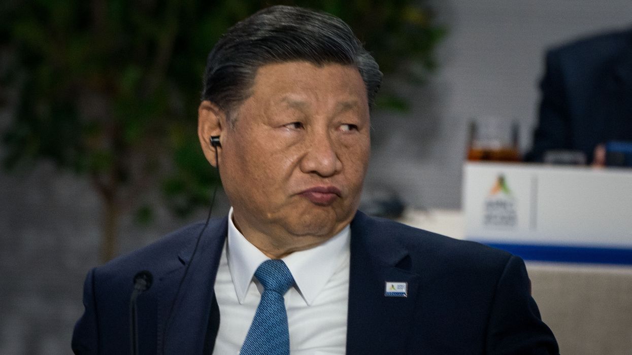 Chinese President Xi Jinping is seen during the Asia-Pacific Economic Cooperation (APEC) Leaders' Informal Dialogue with Guests