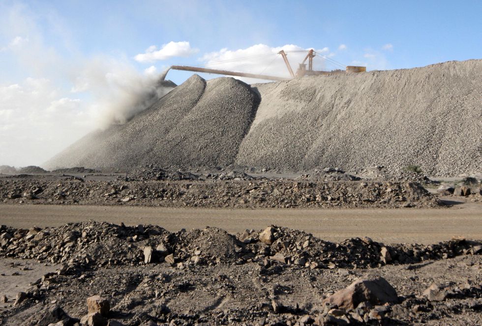 Chinese rare-earth mine in Inner Mongolia
