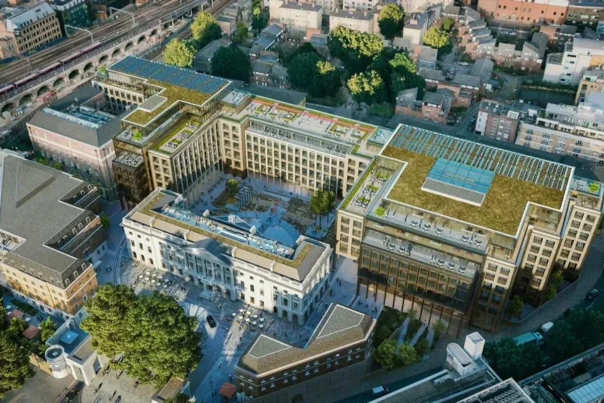 Chinese super-embassy mock-up