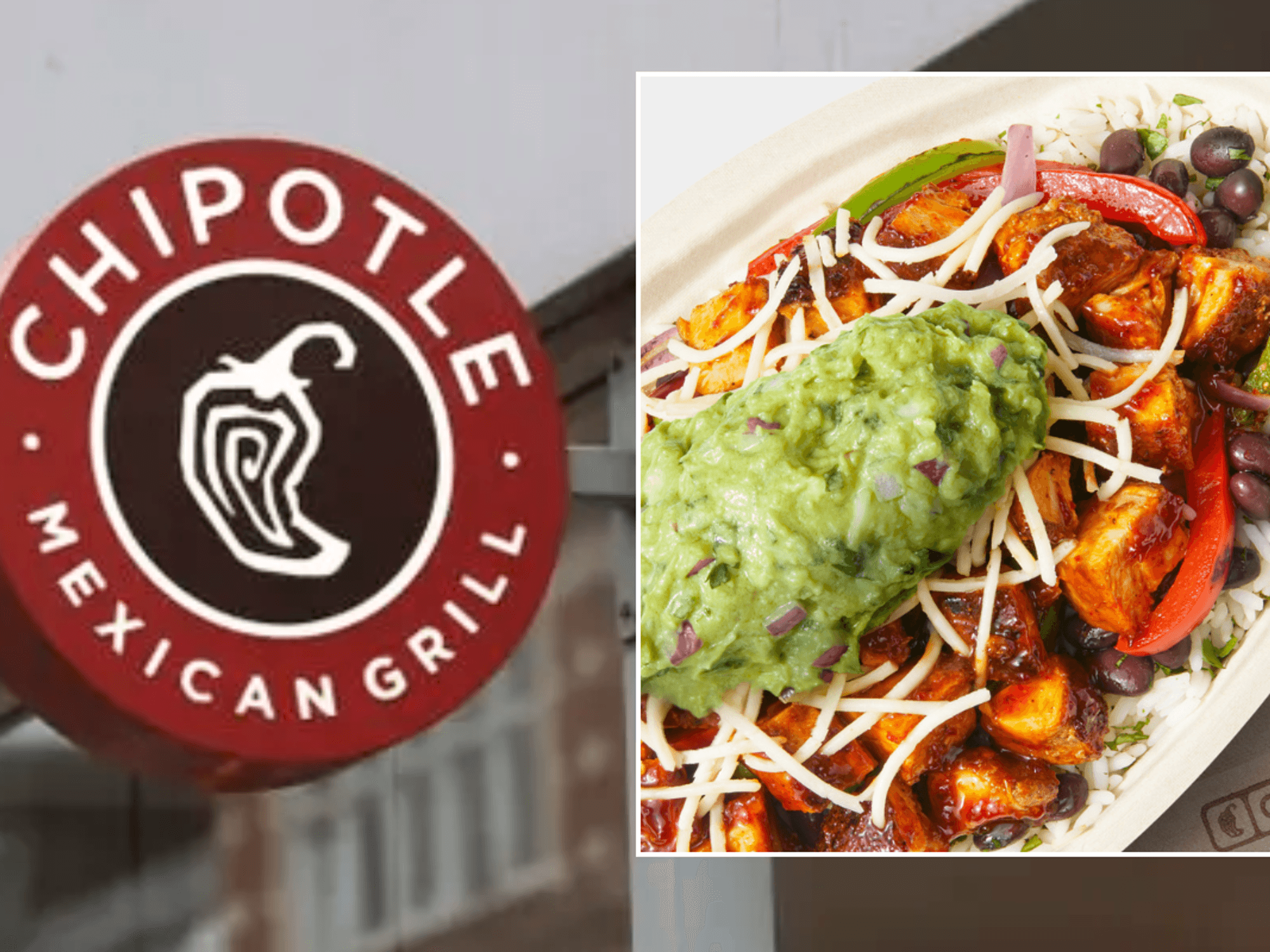 Chipotle sign / Chipotle Honey Chicken