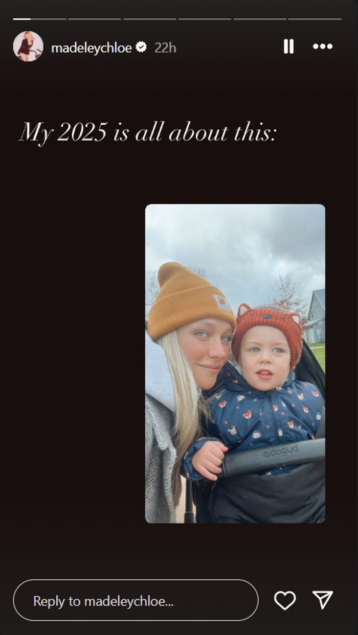 Chloe Madeley and daughter