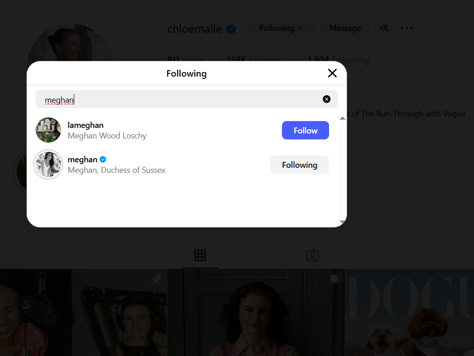 Chloe Malle Instagram