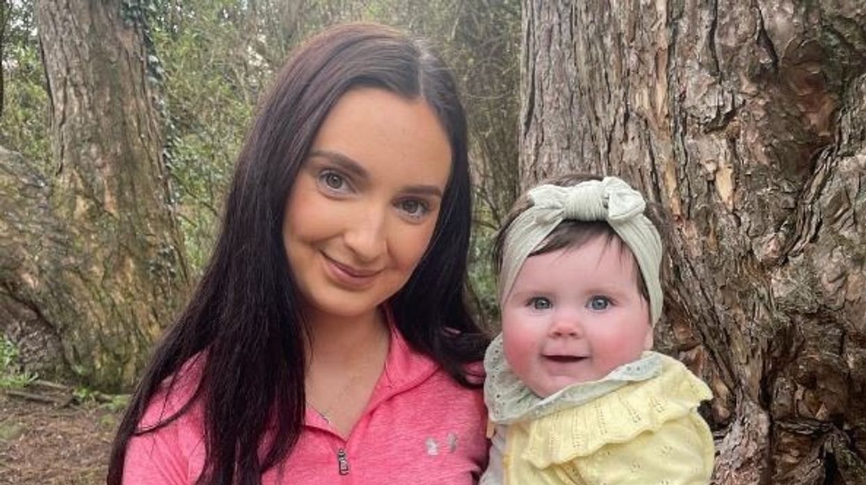 Chloe Radford and her daughter Mila