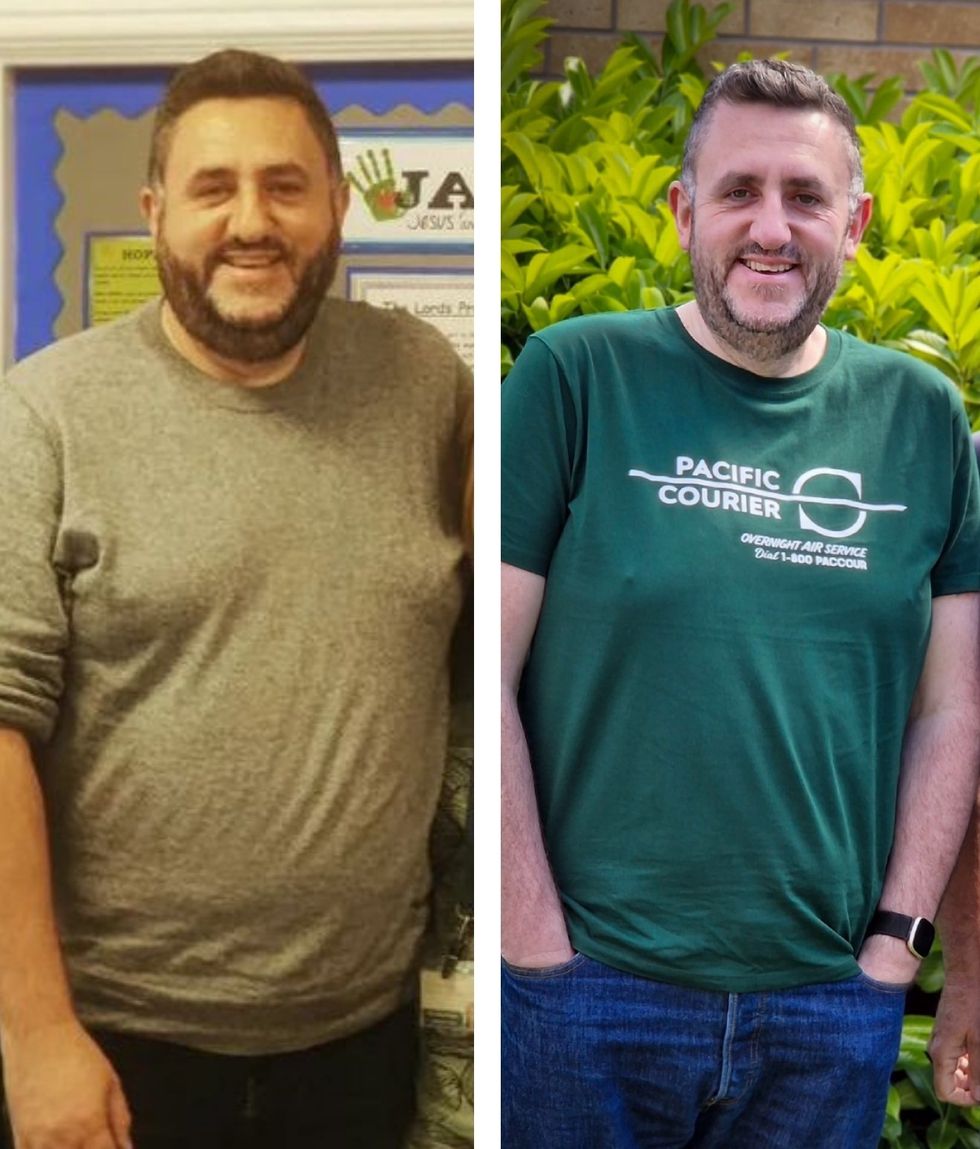Chris before/after weight loss