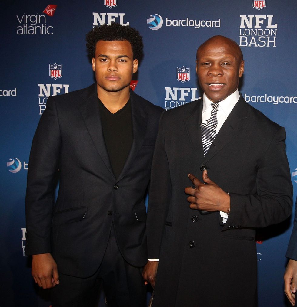 Chris Eubank and his son, Sebastian, who has died aged 29