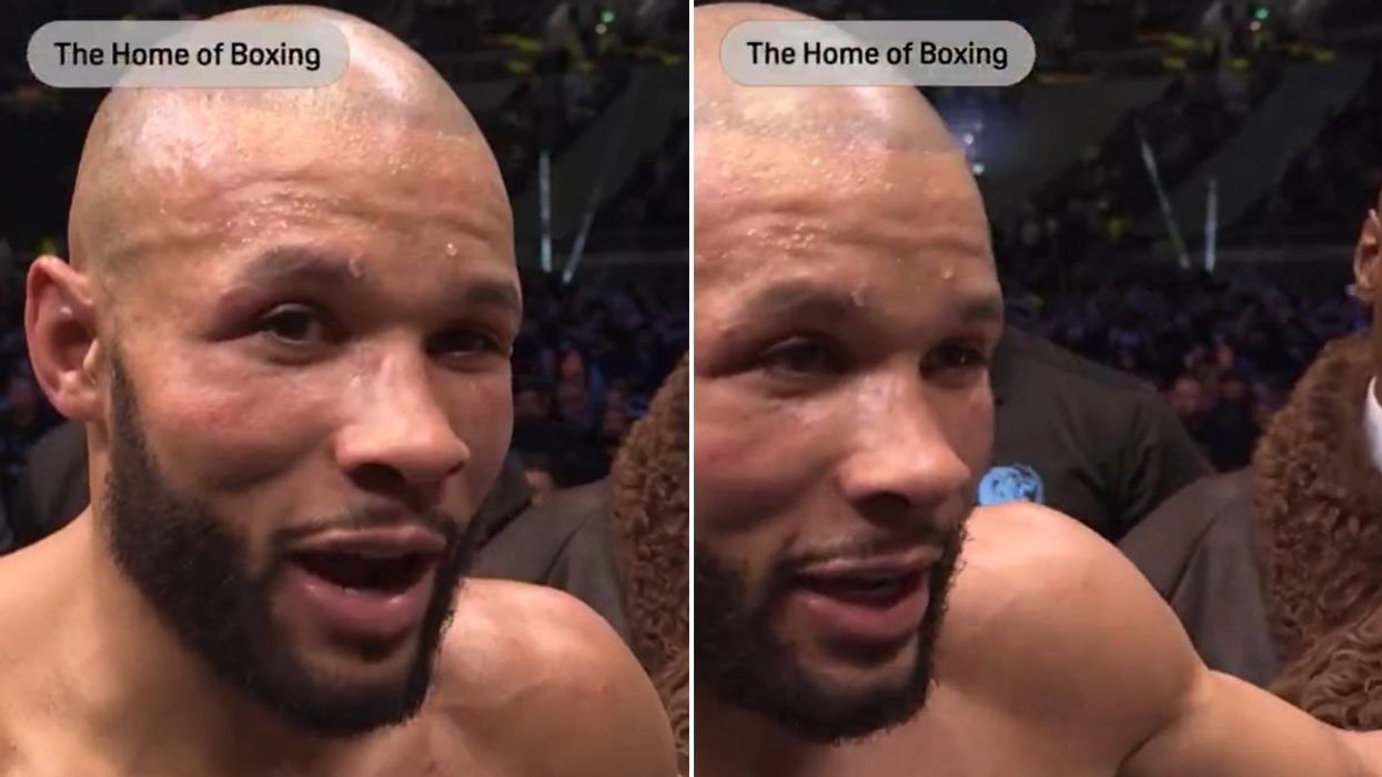 Chris Eubank Jr appeared to explain his shocking performance