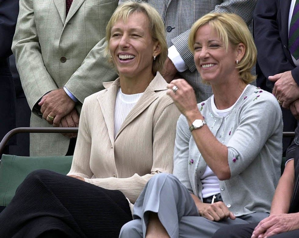Chris Evert and Martina Navratilova