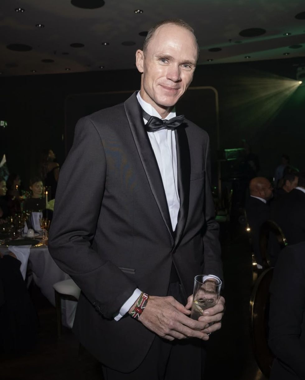 Chris Froome has made his first public appearance since suffering a near-fatal crash