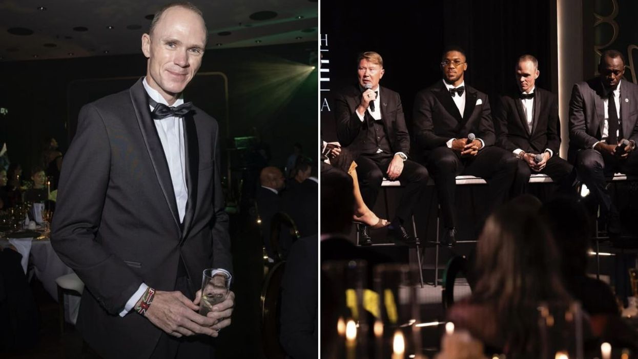 Chris Froome made a return to the public eye at the Pho3nix Foundation Sport With Purpose Charity Gala 2025