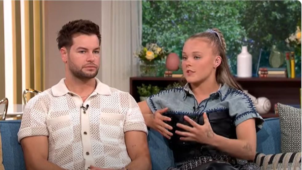 Chris Hughes and JoJo Siwa