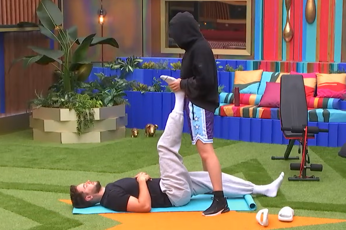 Chris Hughes and JoJo Siwa