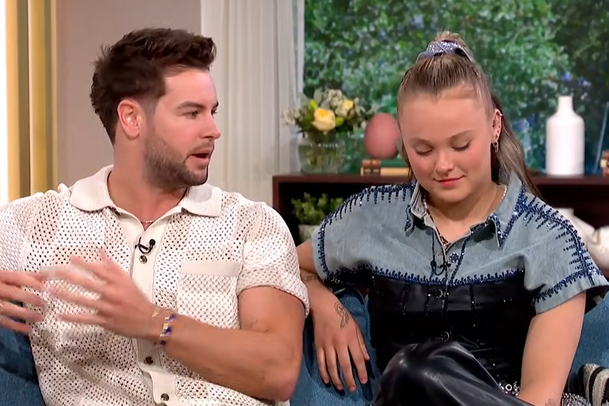 Chris Hughes and JoJo Siwa